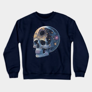 Skull in The Night Sky Crewneck Sweatshirt